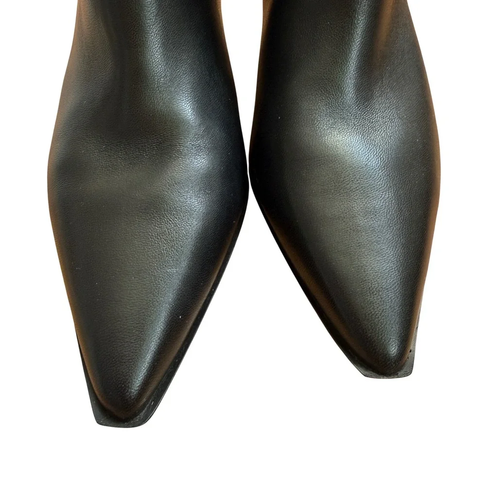 J.Crew new Stevie ankle boots in leather black size‎ 5.5